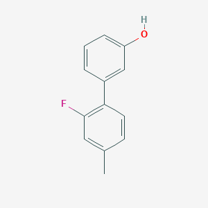 molecular formula C13H11FO B6369949 3-(2-Fluoro-4-methylphenyl)phenol, 95% CAS No. 1261942-37-3