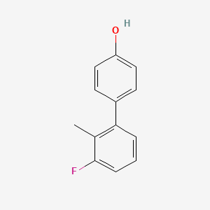molecular formula C13H11FO B6369981 4-(3-Fluoro-2-methylphenyl)phenol, 95% CAS No. 1261999-96-5
