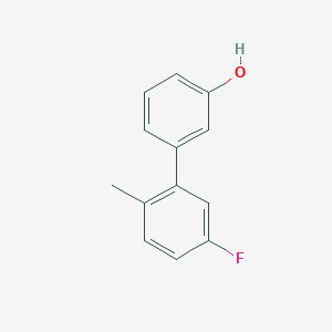 molecular formula C13H11FO B6369989 3-(5-Fluoro-2-methylphenyl)phenol, 95% CAS No. 1261995-38-3