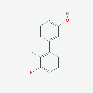 molecular formula C13H11FO B6369999 3-(3-Fluoro-2-methylphenyl)phenol, 95% CAS No. 1261894-04-5