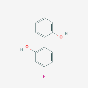 molecular formula C12H9FO2 B6370011 2-(4-Fluoro-2-hydroxyphenyl)phenol, 95% CAS No. 1178514-00-5