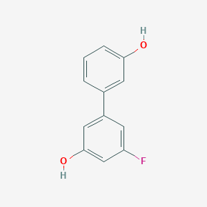 molecular formula C12H9FO2 B6370017 3-(3-Fluoro-5-hydroxyphenyl)phenol, 95% CAS No. 1261915-98-3