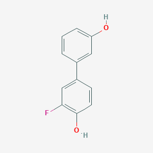 molecular formula C12H9FO2 B6370020 3-(3-Fluoro-4-hydroxyphenyl)phenol, 95% CAS No. 406482-59-5