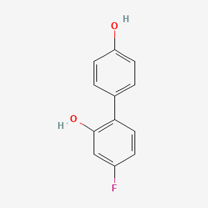 molecular formula C12H9FO2 B6370024 4-(4-Fluoro-2-hydroxyphenyl)phenol, 95% CAS No. 1261933-40-7