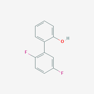 molecular formula C12H8F2O B6370073 2-(2,5-Difluorophenyl)phenol, 95% CAS No. 1261995-53-2