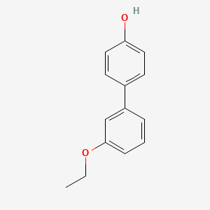 molecular formula C14H14O2 B6370094 4-(3-Ethoxyphenyl)phenol, 95% CAS No. 1262001-84-2