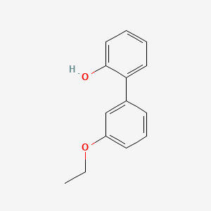 molecular formula C14H14O2 B6370102 2-(3-Ethoxyphenyl)phenol, 95% CAS No. 1261998-58-6