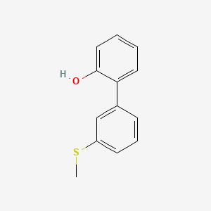 molecular formula C13H12OS B6370109 2-(3-Methylthiophenyl)phenol, 95% CAS No. 1261916-06-6