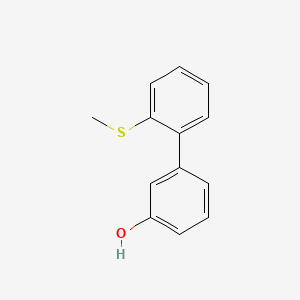 molecular formula C13H12OS B6370115 3-(2-Methylthiophenyl)phenol, 95% CAS No. 1261942-52-2