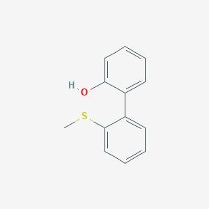 molecular formula C13H12OS B6370117 2-(2-Methylthiophenyl)phenol, 95% CAS No. 1261928-34-0