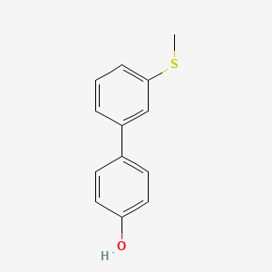 molecular formula C13H12OS B6370125 4-(3-Methylthiophenyl)phenol, 95% CAS No. 904086-06-2