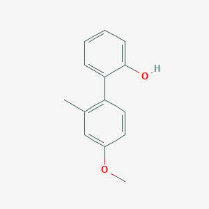 molecular formula C14H14O2 B6370132 2-(4-Methoxy-2-methylphenyl)phenol, 95% CAS No. 1261942-45-3