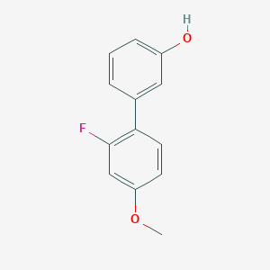 molecular formula C13H11FO2 B6370139 3-(2-Fluoro-4-methoxyphenyl)phenol, 95% CAS No. 1261916-13-5