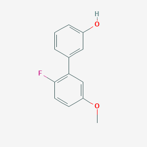 molecular formula C13H11FO2 B6370159 3-(2-Fluoro-5-methoxyphenyl)phenol, 95% CAS No. 1261942-73-7