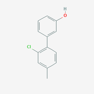 molecular formula C13H11ClO B6370184 3-(2-Chloro-4-methylphenyl)phenol, 95% CAS No. 1261889-65-9