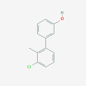 molecular formula C13H11ClO B6370187 3-(3-Chloro-2-methylphenyl)phenol, 95% CAS No. 1261942-90-8