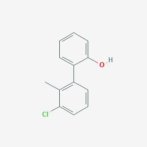 molecular formula C13H11ClO B6370195 2-(3-Chloro-2-methylphenyl)phenol, 95% CAS No. 1261942-84-0