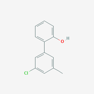 molecular formula C13H11ClO B6370202 2-(3-Chloro-5-methylphenyl)phenol, 95% CAS No. 1261912-05-3