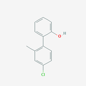 molecular formula C13H11ClO B6370220 2-(4-Chloro-2-methylphenyl)phenol, 95% CAS No. 852112-20-0