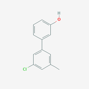molecular formula C13H11ClO B6370221 3-(3-Chloro-5-methylphenyl)phenol, 95% CAS No. 1261896-12-1