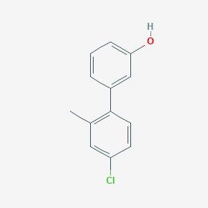 molecular formula C13H11ClO B6370225 3-(4-Chloro-2-methylphenyl)phenol, 95% CAS No. 1261958-00-2