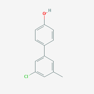 molecular formula C13H11ClO B6370245 4-(3-Chloro-5-methylphenyl)phenol, 95% CAS No. 1261896-13-2