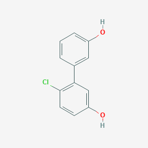 molecular formula C12H9ClO2 B6370246 3-(2-Chloro-5-hydroxyphenyl)phenol, 95% CAS No. 1261943-28-5