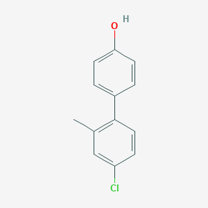 molecular formula C13H11ClO B6370253 4-(4-Chloro-2-methylphenyl)phenol, 95% CAS No. 1261896-14-3