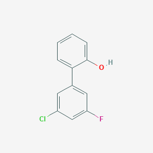 molecular formula C12H8ClFO B6370261 2-(3-Chloro-5-fluorophenyl)phenol, 95% CAS No. 1261910-39-7