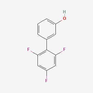 molecular formula C12H7F3O B6370268 3-(2,4,6-Trifluorophenyl)phenol, 95% CAS No. 1261899-97-1