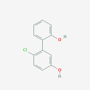 molecular formula C12H9ClO2 B6370275 2-(2-Chloro-5-hydroxyphenyl)phenol, 95% CAS No. 1261896-16-5