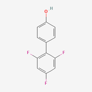 molecular formula C12H7F3O B6370286 4-(2,4,6-Trifluorophenyl)phenol, 95% CAS No. 1261896-18-7