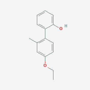 molecular formula C15H16O2 B6370294 2-(4-Ethoxy-2-methylphenyl)phenol, 95% CAS No. 1261889-76-2