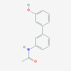 molecular formula C14H13NO2 B6370301 3-(3-Acetylaminophenyl)phenol, 95% CAS No. 1261910-48-8