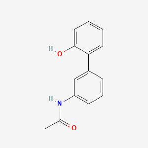molecular formula C14H13NO2 B6370302 2-(3-Acetylaminophenyl)phenol, 95% CAS No. 1261896-19-8