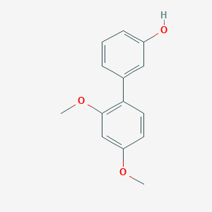 molecular formula C14H14O3 B6370323 3-(2,4-Dimethoxyphenyl)phenol, 95% CAS No. 1261977-98-3