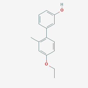 molecular formula C15H16O2 B6370324 3-(4-Ethoxy-2-methylphenyl)phenol, 95% CAS No. 1261900-08-6