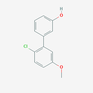 molecular formula C13H11ClO2 B6370364 3-(2-Chloro-5-methoxyphenyl)phenol, 95% CAS No. 1261894-15-8