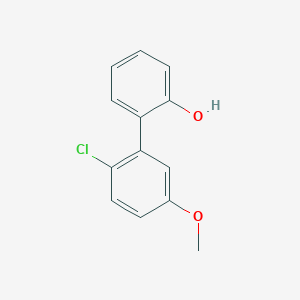 molecular formula C13H11ClO2 B6370378 2-(2-Chloro-5-methoxyphenyl)phenol, 95% CAS No. 1261959-53-8