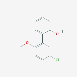 molecular formula C13H11ClO2 B6370390 2-(5-Chloro-2-methoxyphenyl)phenol, 95% CAS No. 1261943-92-3