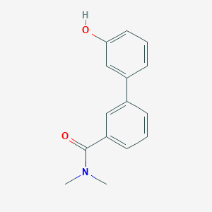 molecular formula C15H15NO2 B6370415 3-[3-(N,N-Dimethylaminocarbonyl)phenyl]phenol, 95% CAS No. 1261984-46-6