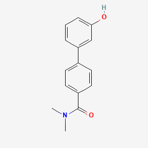 molecular formula C15H15NO2 B6370416 3-[4-(N,N-Dimethylaminocarbonyl)phenyl]phenol, 95% CAS No. 1261896-45-0