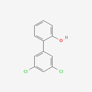 molecular formula C12H8Cl2O B6370427 2-(3,5-Dichlorophenyl)phenol, 95% CAS No. 275367-22-1