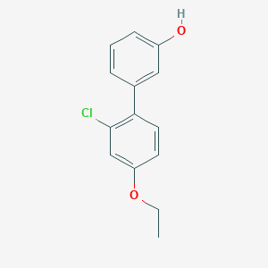 molecular formula C14H13ClO2 B6370519 3-(2-Chloro-4-ethoxyphenyl)phenol, 95% CAS No. 1262002-24-3