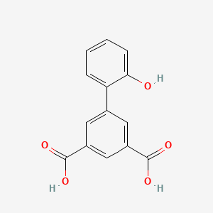 molecular formula C14H10O5 B6370549 2-(3,5-Dicarboxyphenyl)phenol, 95% CAS No. 1261896-53-0