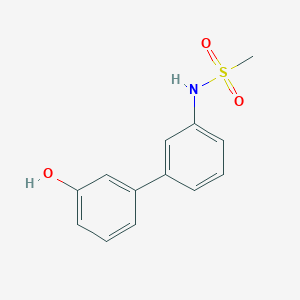 molecular formula C13H13NO3S B6370630 3-(3-Methylsulfonylaminophenyl)phenol, 95% CAS No. 1261944-68-6