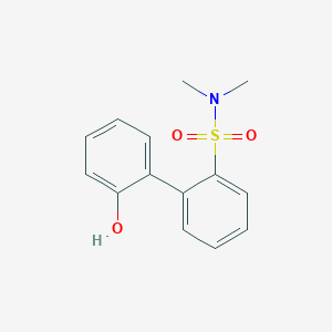 molecular formula C14H15NO3S B6370655 2-(2-N,N-Dimethylsulfamoylphenyl)phenol, 95% CAS No. 1261975-99-8