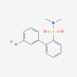 molecular formula C14H15NO3S B6370662 3-(2-N,N-Dimethylsulfamoylphenyl)phenol, 95% CAS No. 1261965-91-6