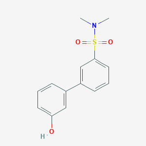 molecular formula C14H15NO3S B6370669 3-(3-N,N-Dimethylsulfamoylphenyl)phenol, 95% CAS No. 1261966-00-0