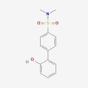 molecular formula C14H15NO3S B6370673 2-(4-N,N-Dimethylsulfamoylphenyl)phenol, 95% CAS No. 1261945-14-5